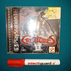 Playstation 1 Game " Nightmare Creatures 2 " ( Vintage Sony 2000 )