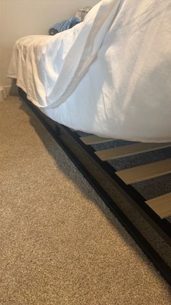 Queen Black Steel Bed Frame