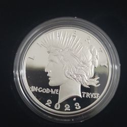 2023 Siver PROOF PEACE DOLLAR +BOX/COA 
