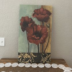 Wall canvas floral