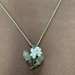 MICHAEL MICHAUD "Dandelion" Pearl Pendant / necklace