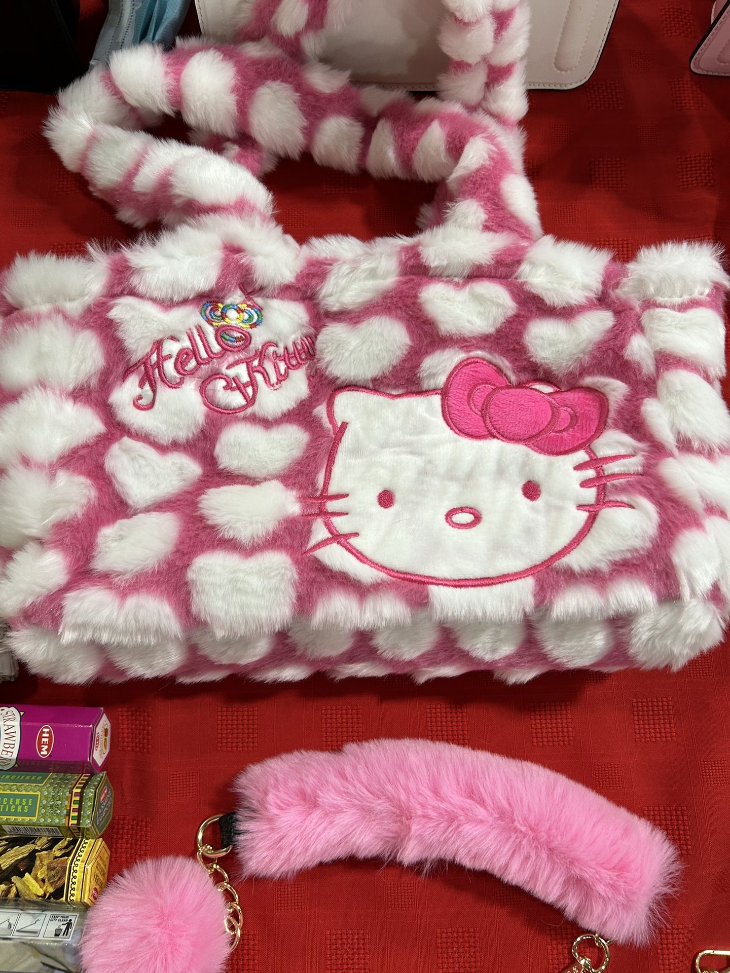 New Hello Kitty Fluffy Purse