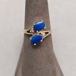 14k Lapis Lazuli Ring Wedding
