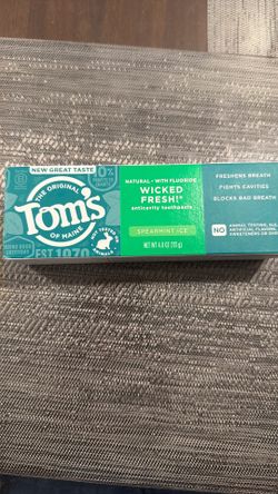Tom’s toothpaste