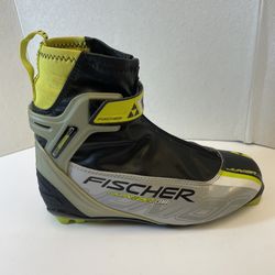 Fischer Junior Combi Nordic Cross Country Ski Boots Size EU41 US8 - Black Gray