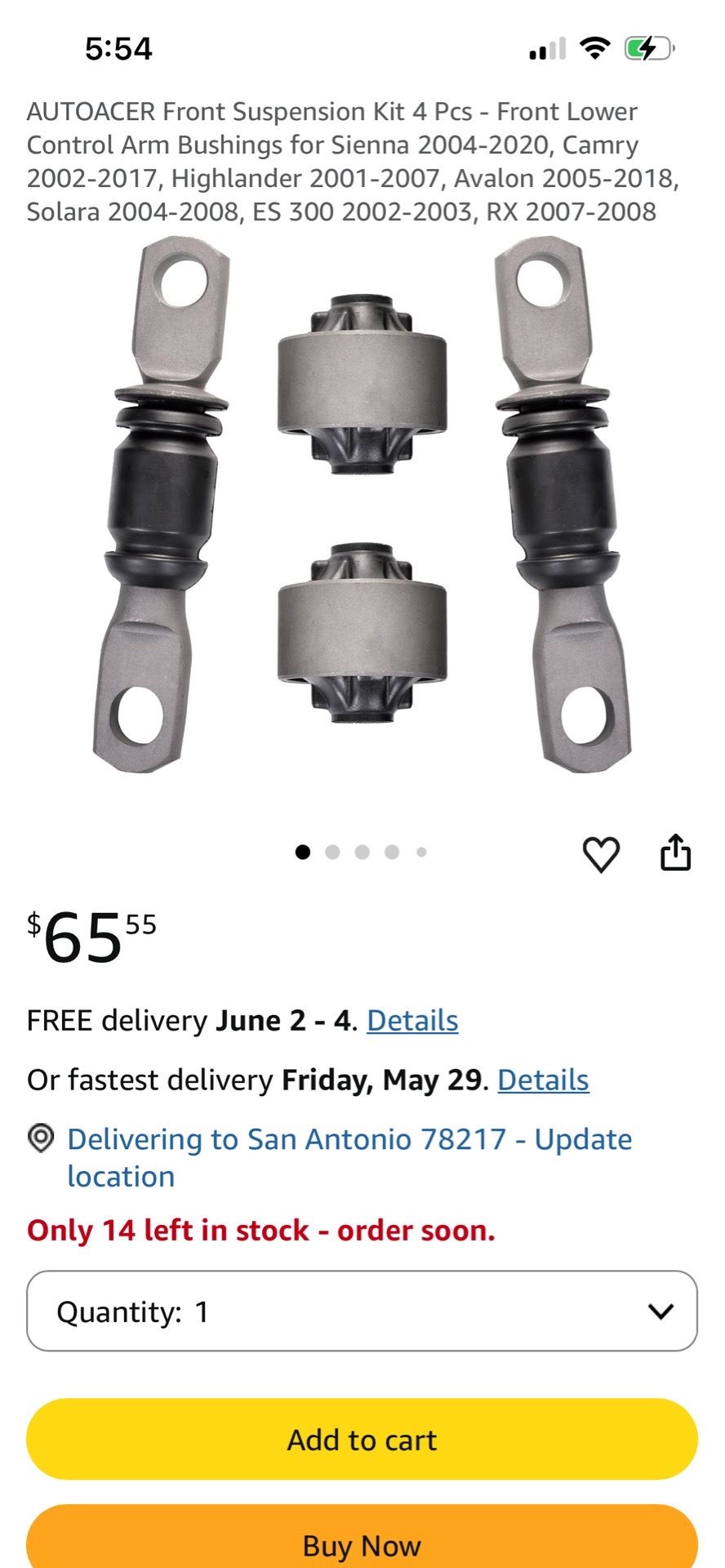 Autoacer Front Suspension Kit 4 pcs