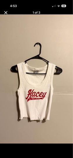 Kacey Lee Jeans White Crop Tank Top