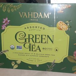 80 Bags Vahdam Green Tea New Box