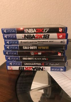 PS4 Games great condition