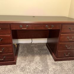 Desk, File Cabinet And Chair