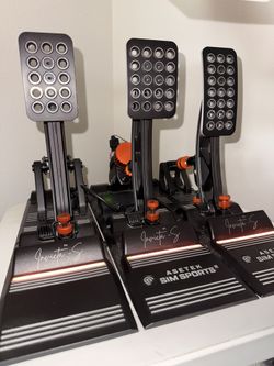 Asetek Invicta S-Series Sim Racing Pedals 3 Pedals