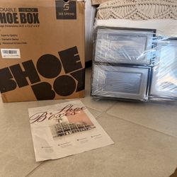 SEE SPRING 12 Pack Shoe Storage Box, Clear Plastic Stackable Shoe Organizer for Closet, Space Saving Shoe Rack for Entryway Sneaker Container Bin Hold