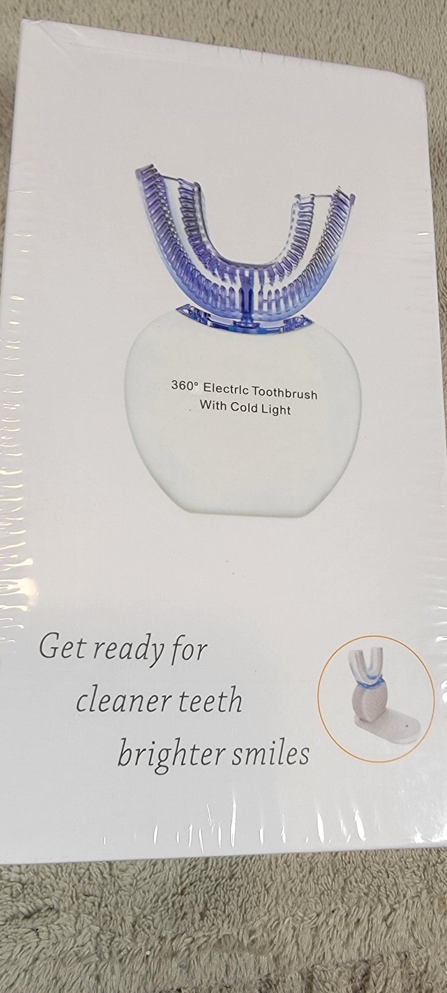 360° Electric Toothbrush with Cold Light Whitening – AI Smart, Gum Massage & Protection