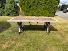 Stone patio table