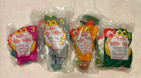 2000 McDonald’s Tarzan toys new in pkg