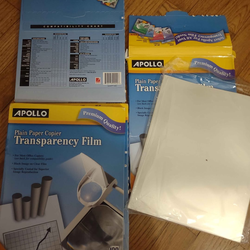 300+ Sheets of Transparency Copier Film Half Price!