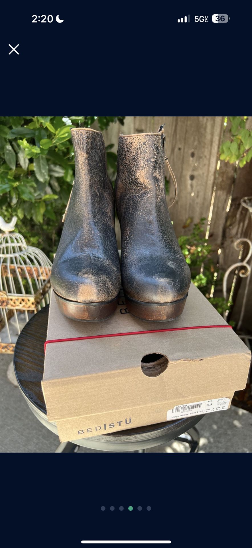 Bed Stu Botties Size 9 Like New* Worn Outside 1x!