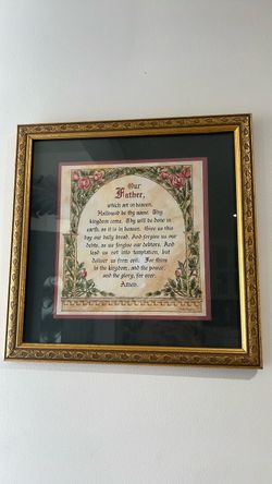 Framed Lord's Prayer Wall Art
