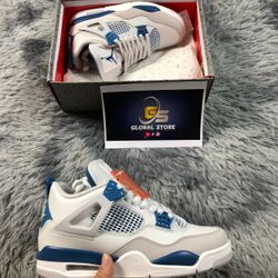 Air Jordan Retro 4 Blue Military 