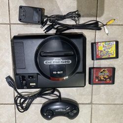 Sega Genesis Game System w/ Games And Controller
