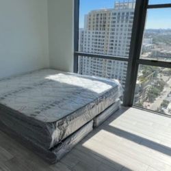 New KING SIZE MATTRESS FREE BOX SPRING SET PILLOW TOP MATTRESS SET PLUSH FIRM PILLOW TOP 