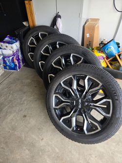 2026 GMC Sierra Denali EV OEM Wheels & Michelin Tires – Factory Take-Offs – Set of 4