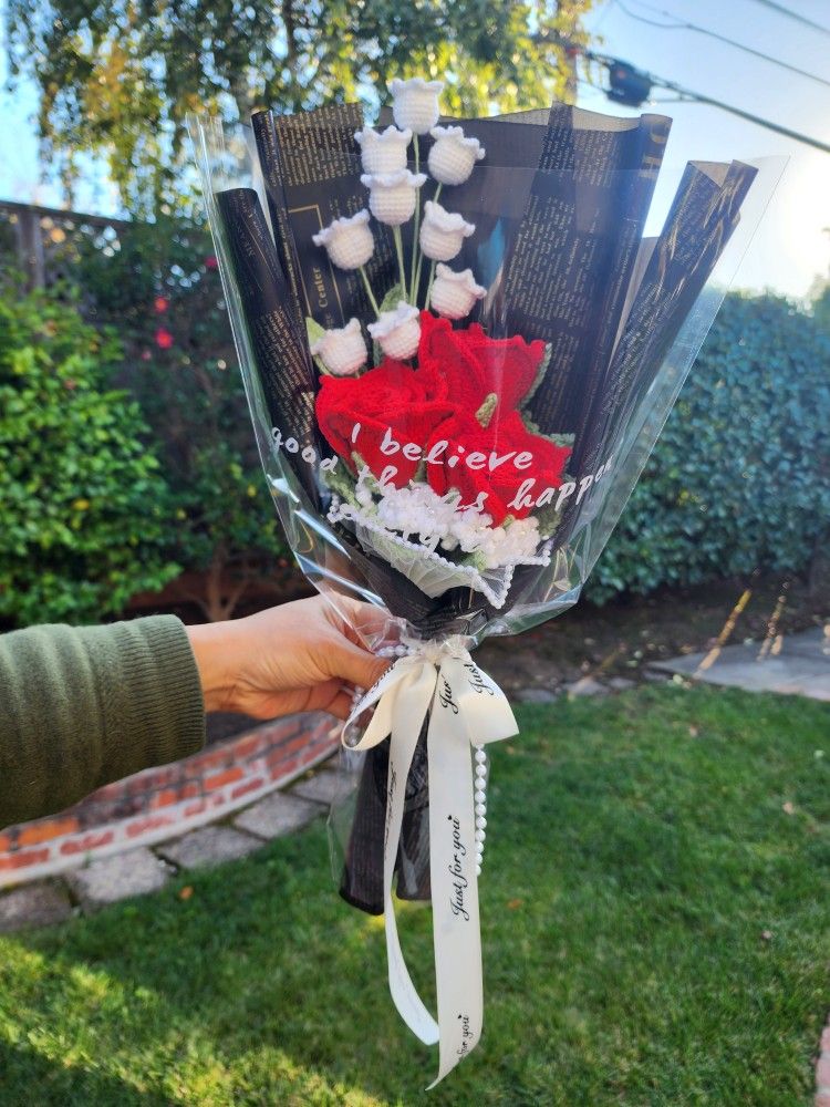 Crochet Flower Bouquets