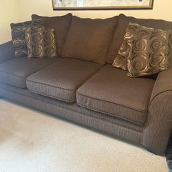 Sofa Couch With Throw Pillows