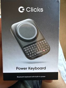 Clicks Power Keyboard Bluetooth with Built-In Power