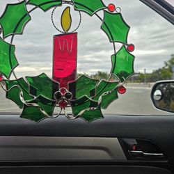 Vinrage Glass Candle Wreath