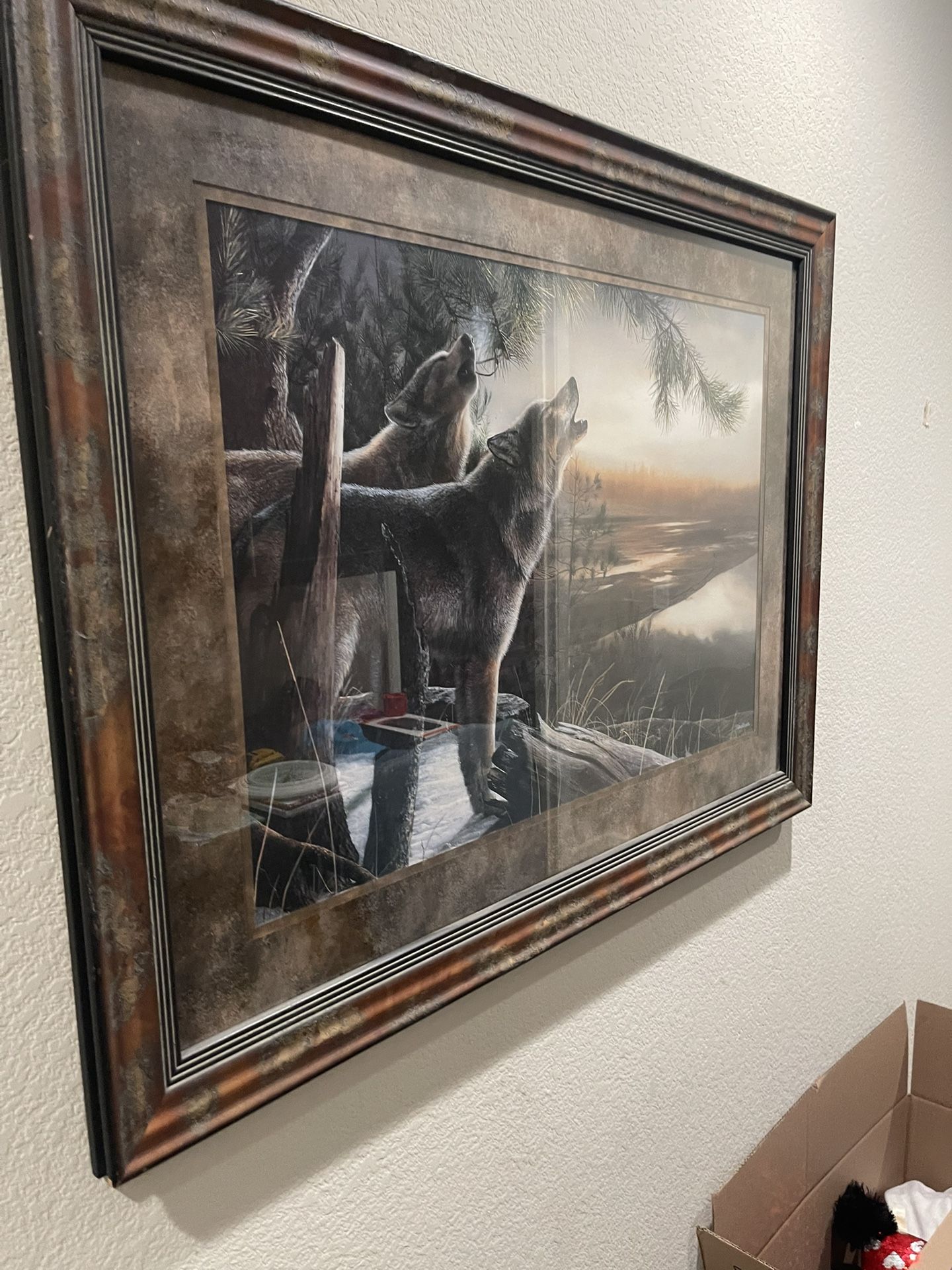 Kevin Daniels Wolf Painting