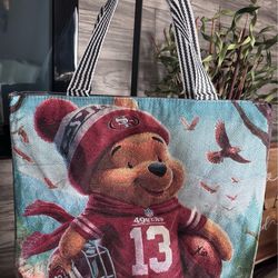 Winnie the Pooh 49ers tote bag