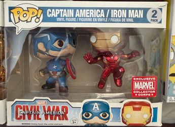 Funko Pop Captain America & Iron Man 2-Pack