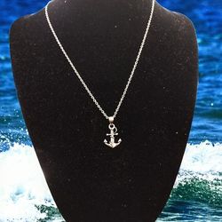 925 Sterling Silver Anchor Pendant 