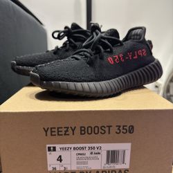 Yeezy Bred 100% Authentic Size 4 Worn Once 