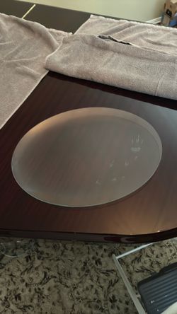 Oval crystal serving plater