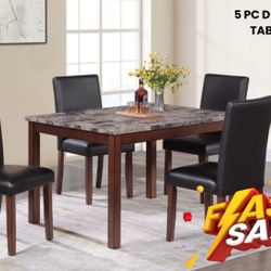 5 PC DINING TABLE SET 