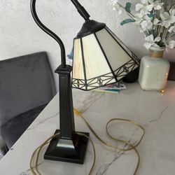 Tiffany Style Vintage Goose Neck Lamp