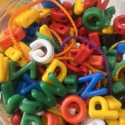 Letters Lace-A-WORD Uppercase Beads