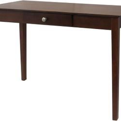 Wood Rochester Console Table with Drawer, Brown