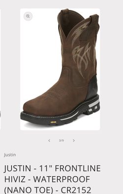 JUSTIN - 11" FRONTLINE HIVIZ - WATERPROOF (NANO TOE) - CR2152