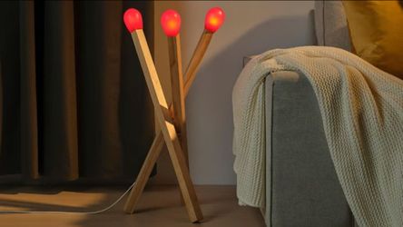 RARE Sold Out IKEA STRÅLA LED Matchstick Floor Lamp — Lukas Bazle (New In Box)