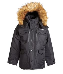 Big Boys diesel Faux Fir parka Jacket