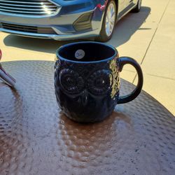 Navy Owl Coffee Mug