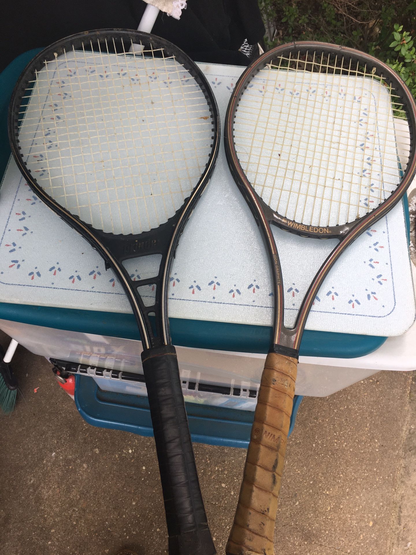 Tennis rackets only $10 each firm