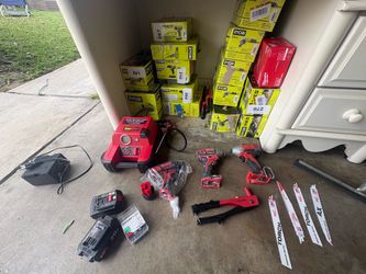 Milwuakee and ryobi tools
