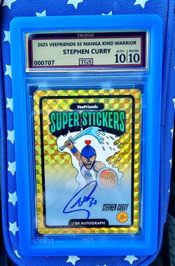 2025 VeeFriends  Stephen Curry manga Autograph /30 TGS 10/10