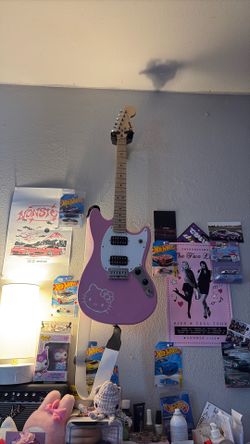 pink guitar/ amp for sale