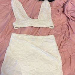 White 2 Piece Outfit 