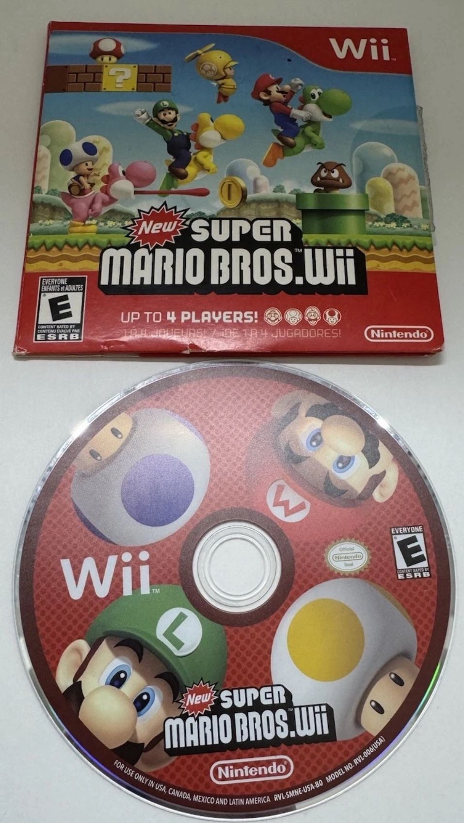 New Super Mario Bros (Nintendo Wii) w/ Sleeve - Tested
